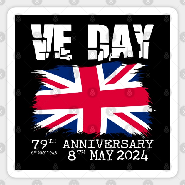 79 Years of Freedom: Remembering VE Day Sticker by chems eddine